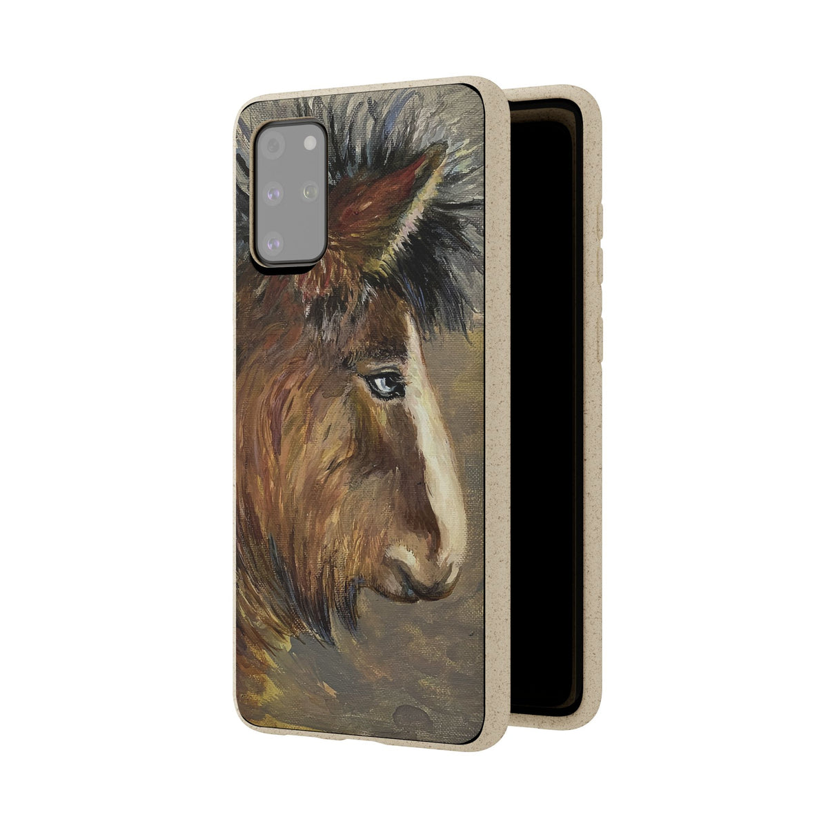 Biodegradable Phone Case — Rustic Horse Portrait by Carrie Barcomb Eco-Friendly iPhone Cover