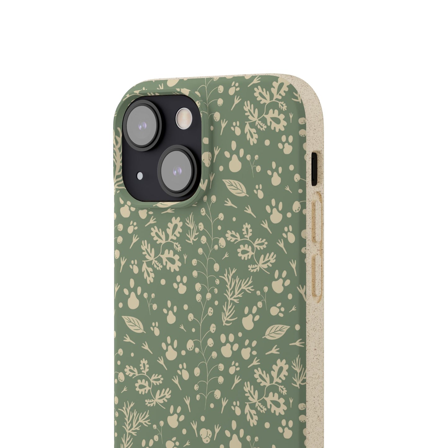 Biodegradable Floral Phone Case — Eco-Friendly Pleasant Green Wildflower Protection