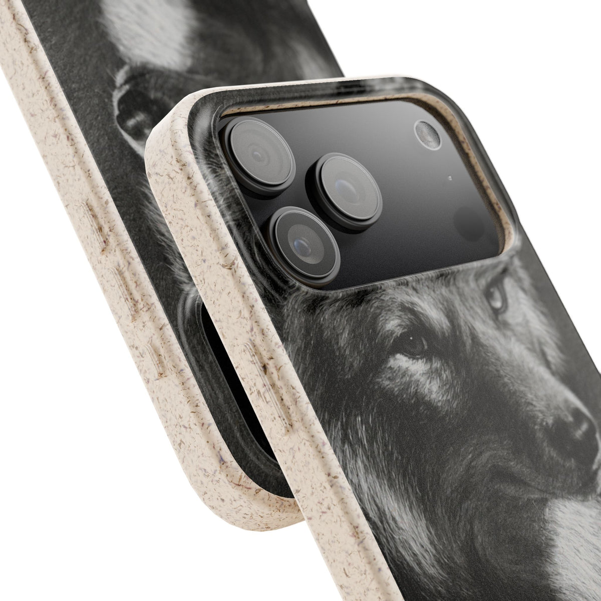 Wolf Portrait Biodegradable Phone Case — Eco-Friendly iPhone Cover