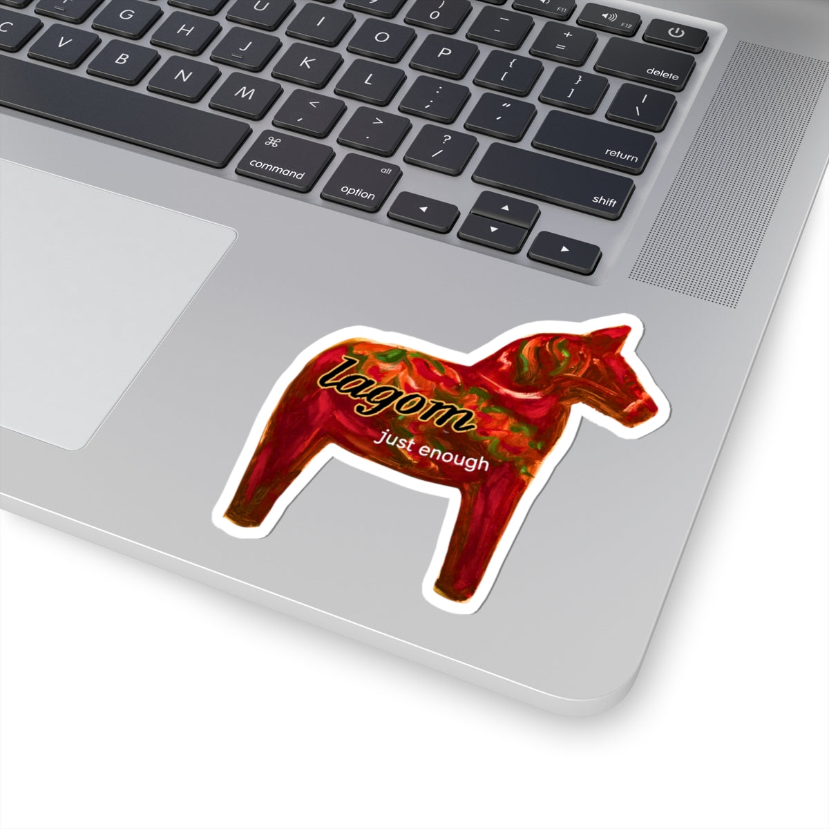 Midnight Birch Studio — "Lagom" Swedish Dala Horse Sticker