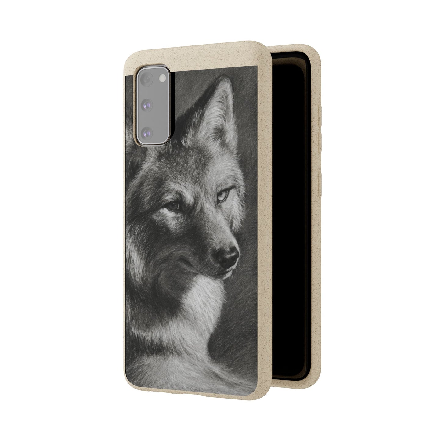 Wolf Portrait Biodegradable Phone Case — Eco-Friendly iPhone Cover