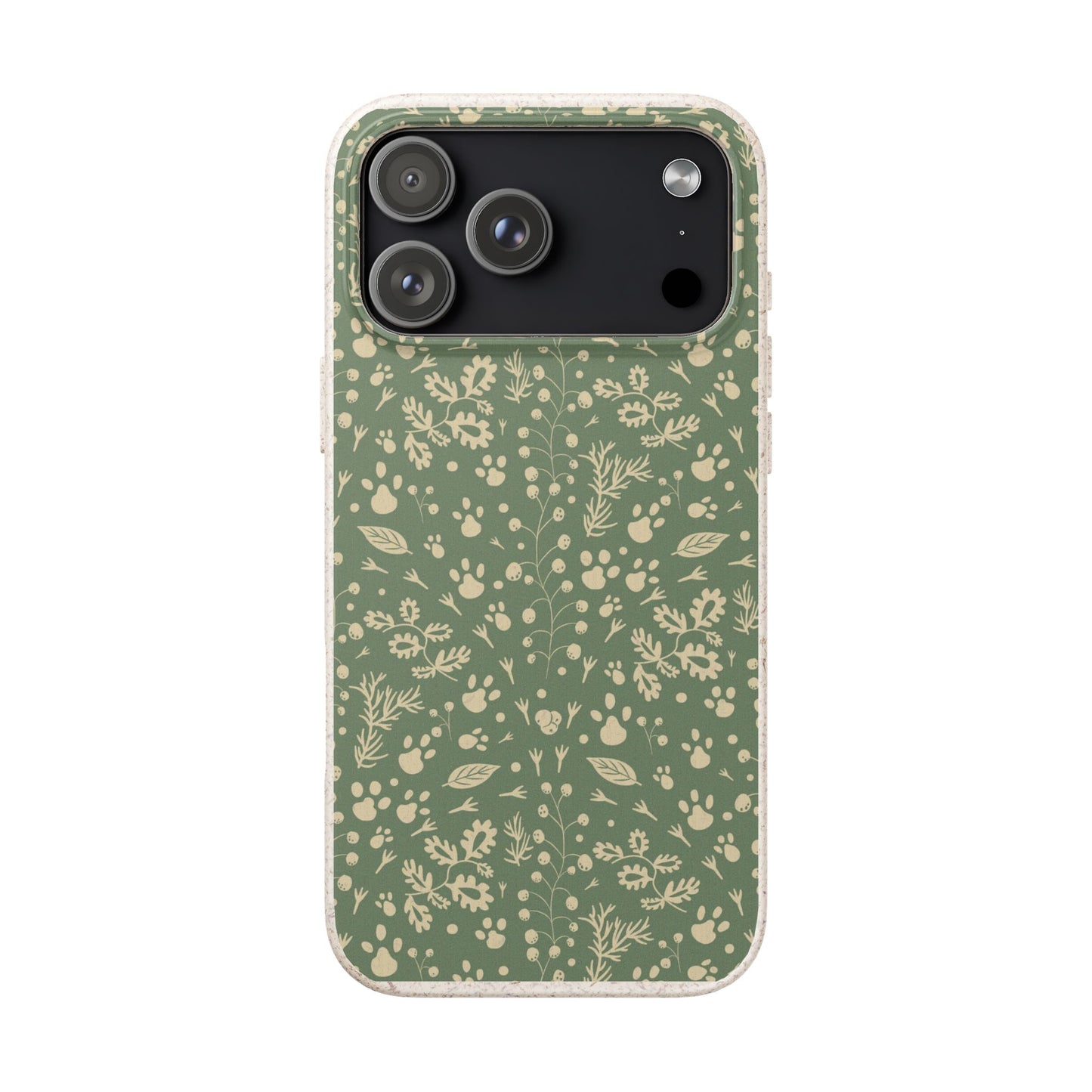 Biodegradable Floral Phone Case — Eco-Friendly Pleasant Green Wildflower Protection