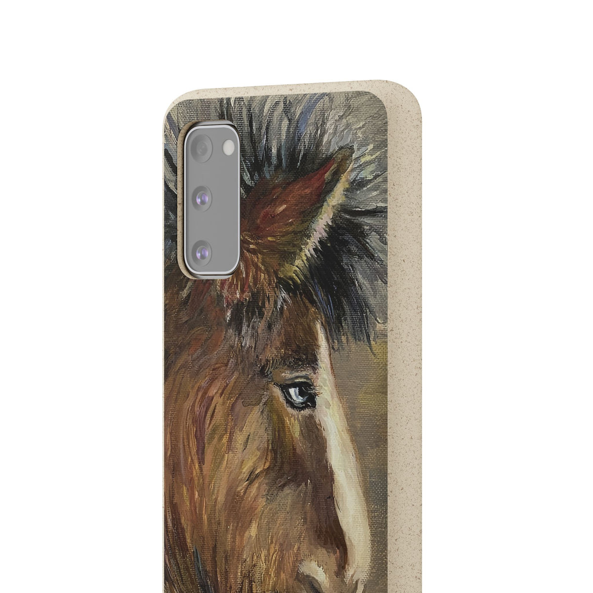 Biodegradable Phone Case — Rustic Horse Portrait by Carrie Barcomb Eco-Friendly iPhone Cover