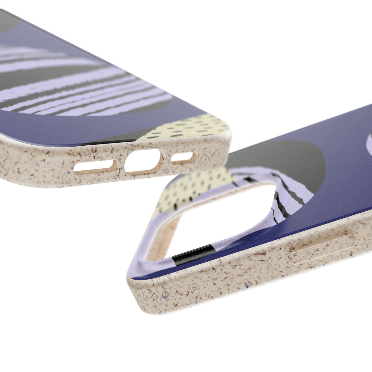 Biodegradable Phone Case — Abstract Striped Circles Eco Cover