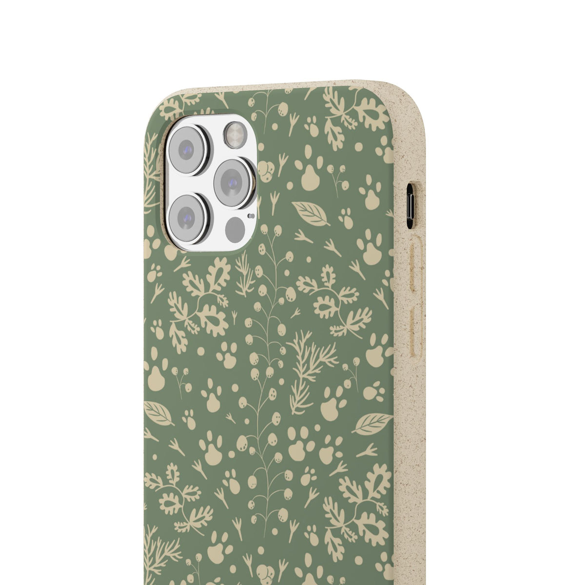 Biodegradable Floral Phone Case — Eco-Friendly Pleasant Green Wildflower Protection