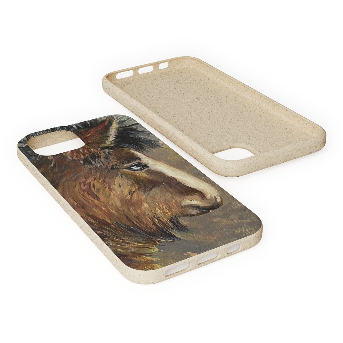 Biodegradable Phone Case — Rustic Horse Portrait by Carrie Barcomb Eco-Friendly iPhone Cover