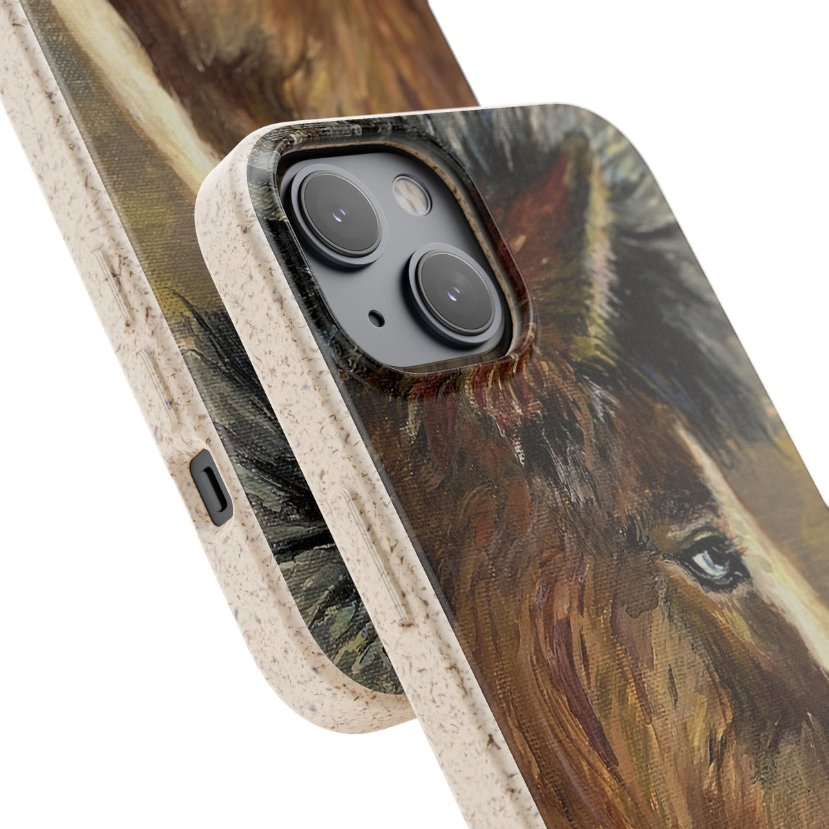 Biodegradable Phone Case — Rustic Horse Portrait by Carrie Barcomb Eco-Friendly iPhone Cover