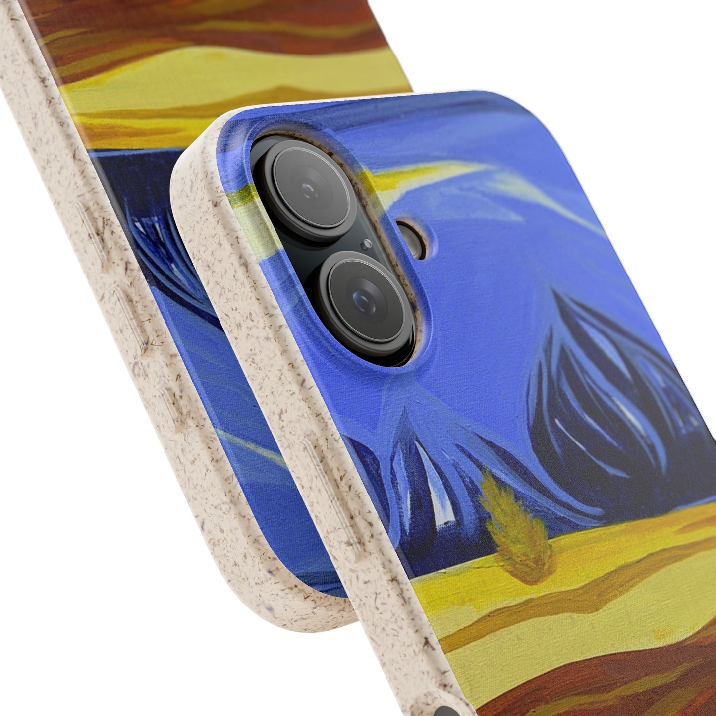 Biodegradable Phone Case — Mountain Meadow Landscape in Iceland Eco-Friendly iPhone Cover