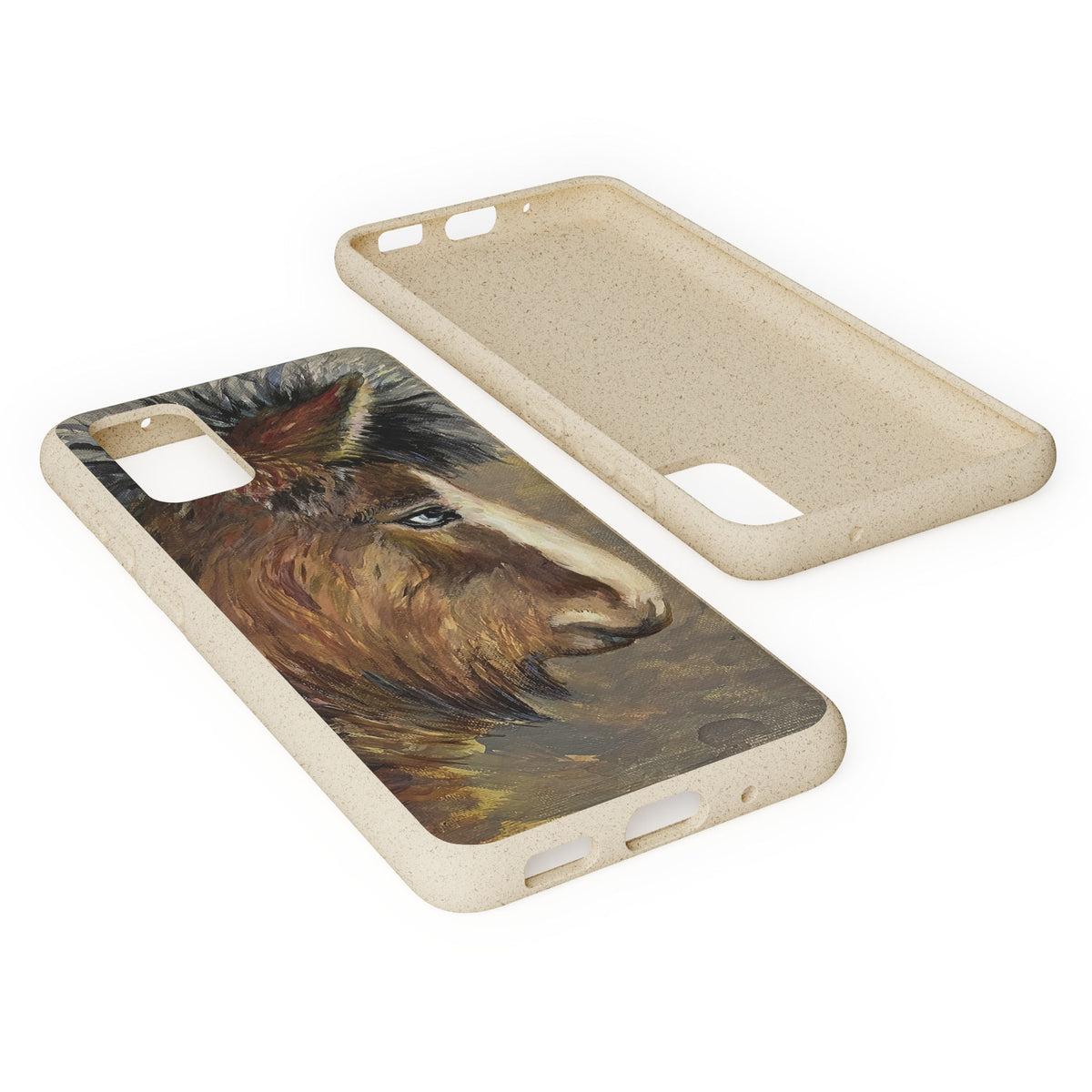 Biodegradable Phone Case — Rustic Horse Portrait by Carrie Barcomb Eco-Friendly iPhone Cover