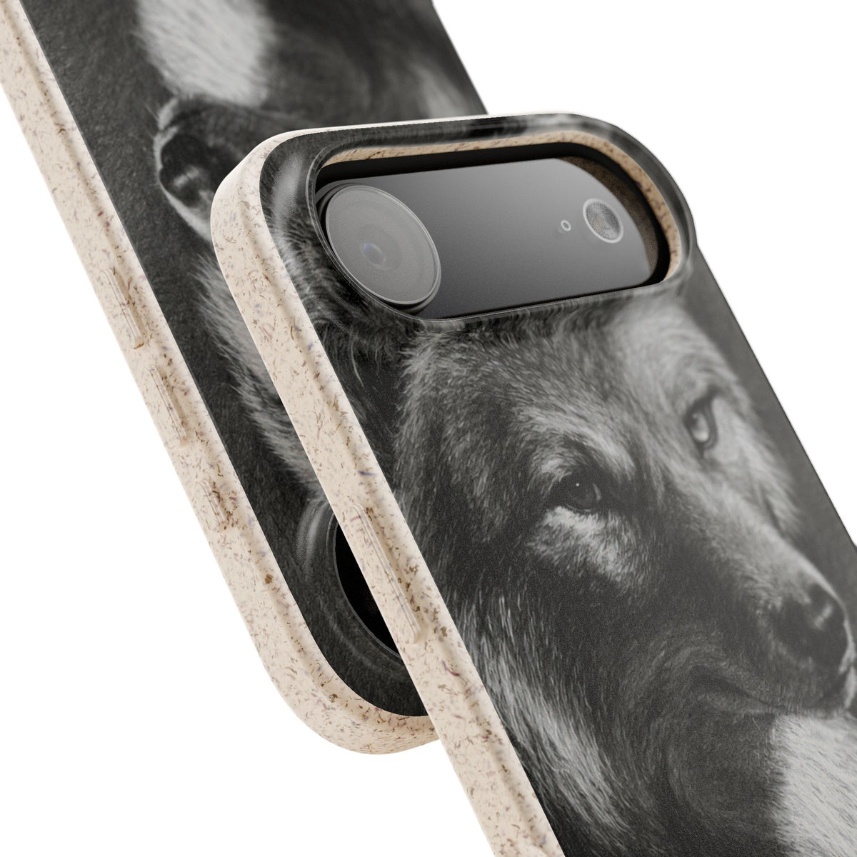 Wolf Portrait Biodegradable Phone Case — Eco-Friendly iPhone Cover