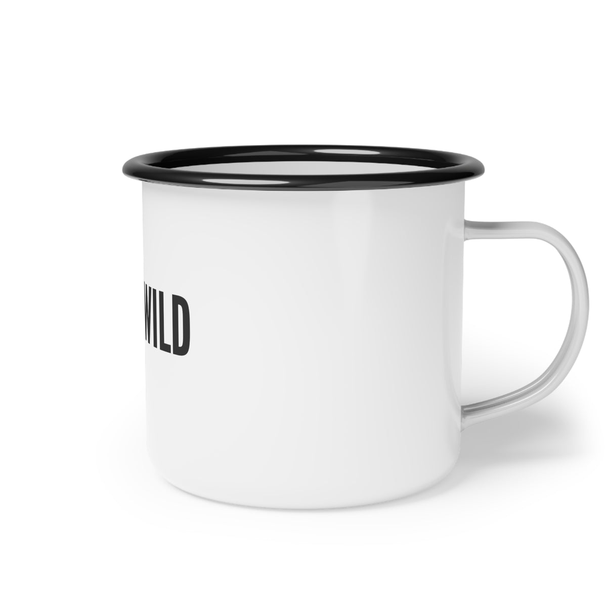 Stay Wild Enamel Camp Cup — Rustic Outdoor Coffee Mug for Camping & Adventure