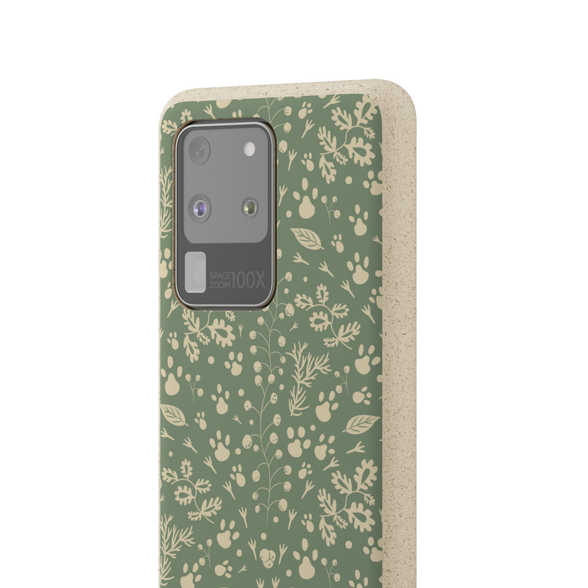 Biodegradable Floral Phone Case — Eco-Friendly Pleasant Green Wildflower Protection