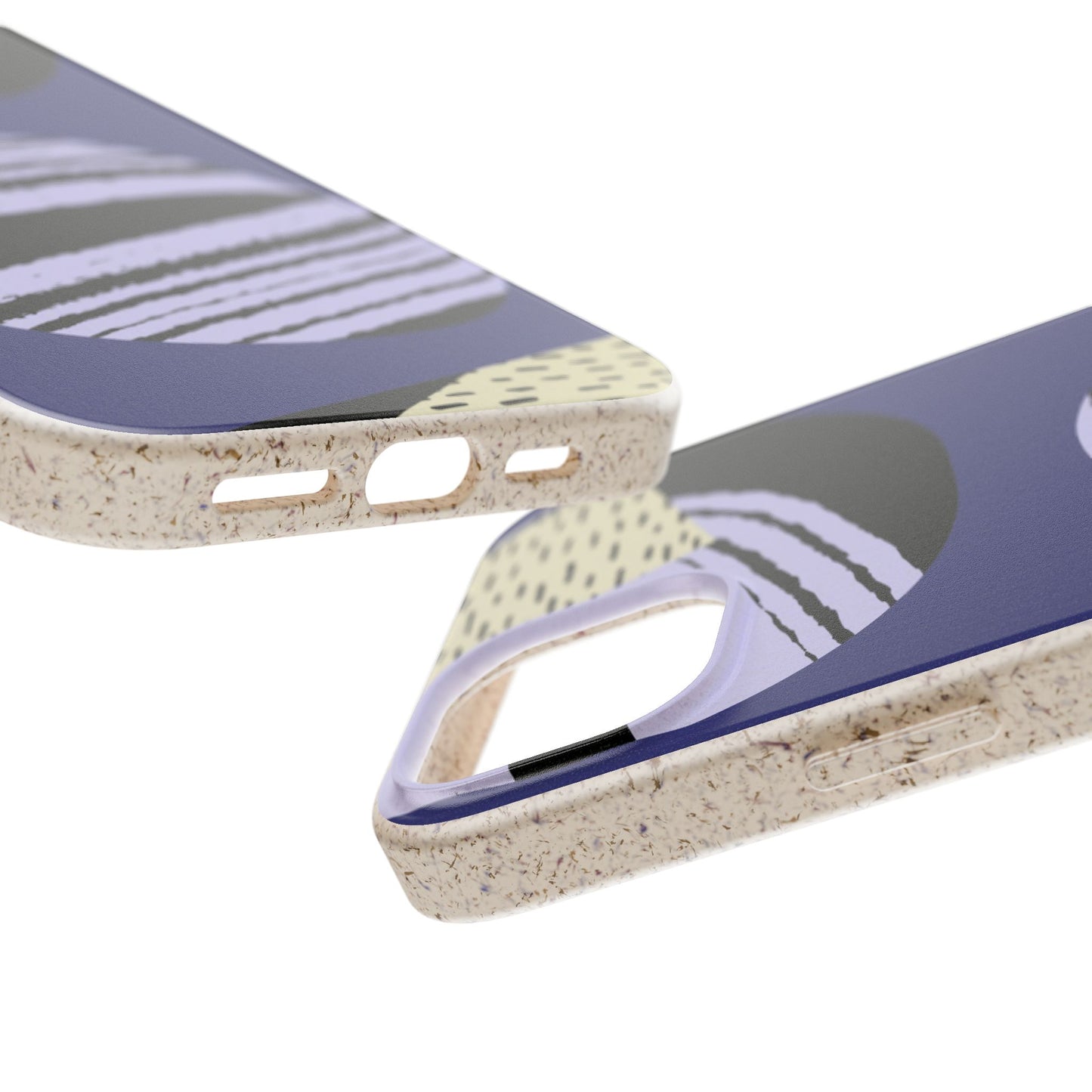 Biodegradable Phone Case — Abstract Striped Circles Eco Cover