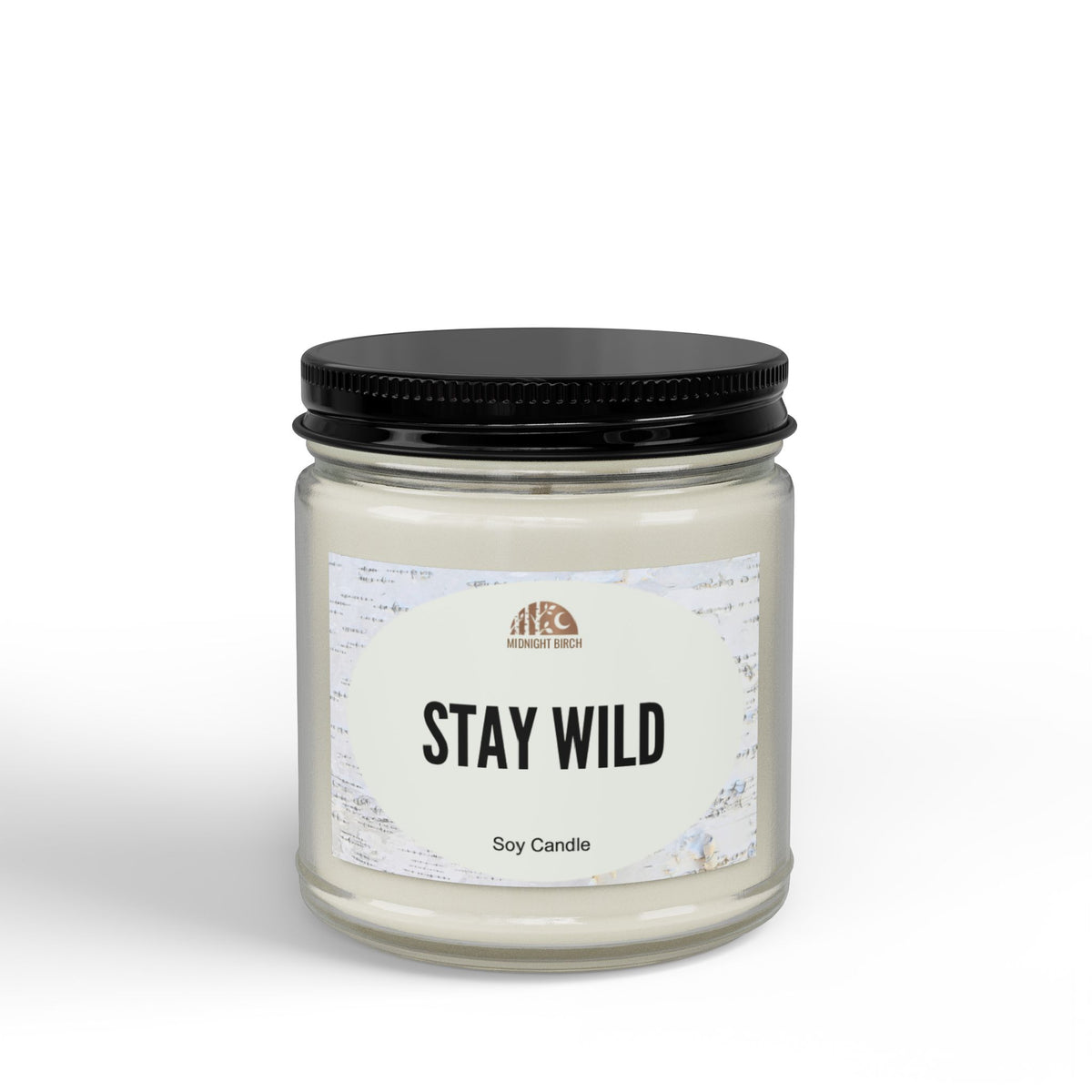 Stay Wild Soy Candle — Amber Jar Scented Candle (4oz & 9oz)