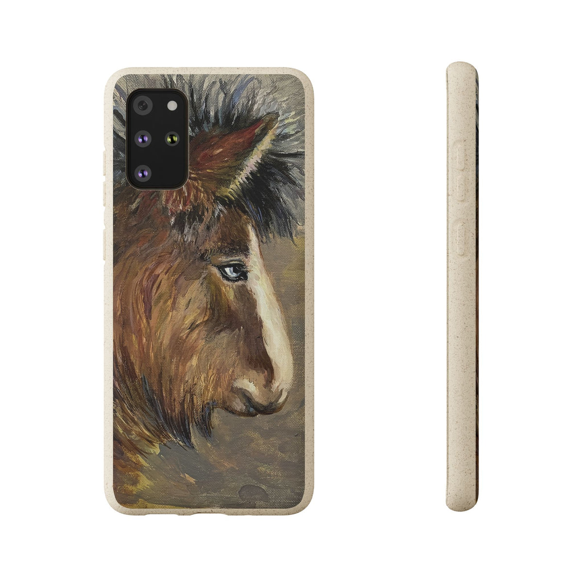 Biodegradable Phone Case — Rustic Horse Portrait by Carrie Barcomb Eco-Friendly iPhone Cover