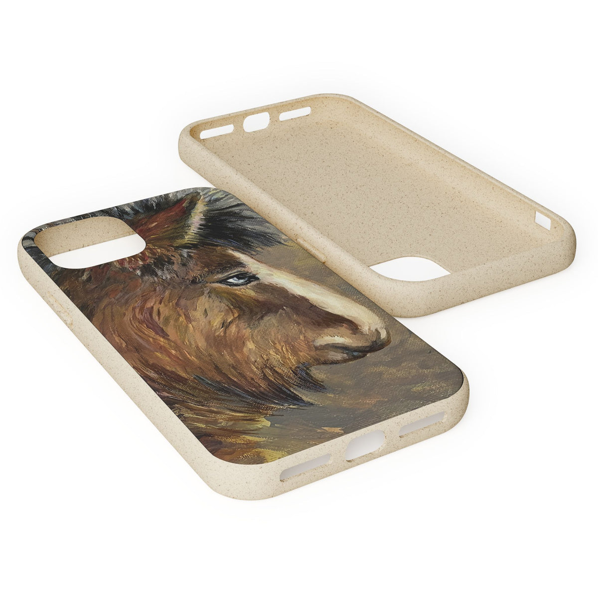 Biodegradable Phone Case — Rustic Horse Portrait by Carrie Barcomb Eco-Friendly iPhone Cover