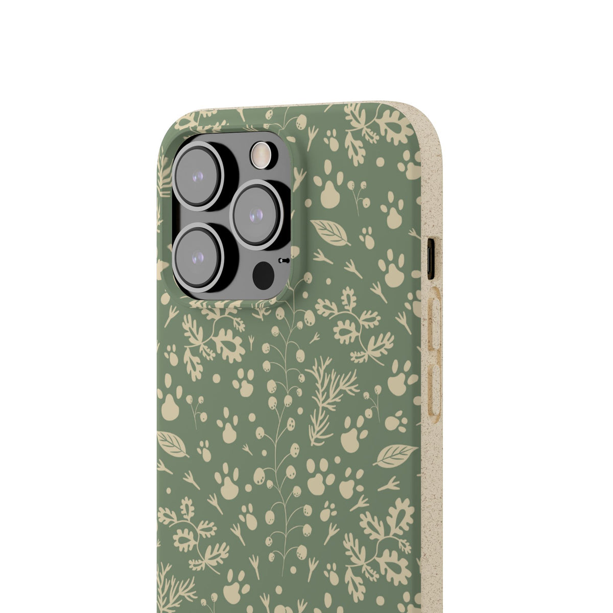 Biodegradable Floral Phone Case — Eco-Friendly Pleasant Green Wildflower Protection