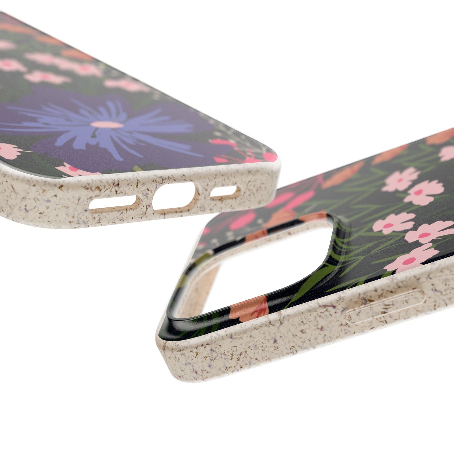 Floral Biodegradable Phone Case — Purple Wildflower Eco Phone Cover