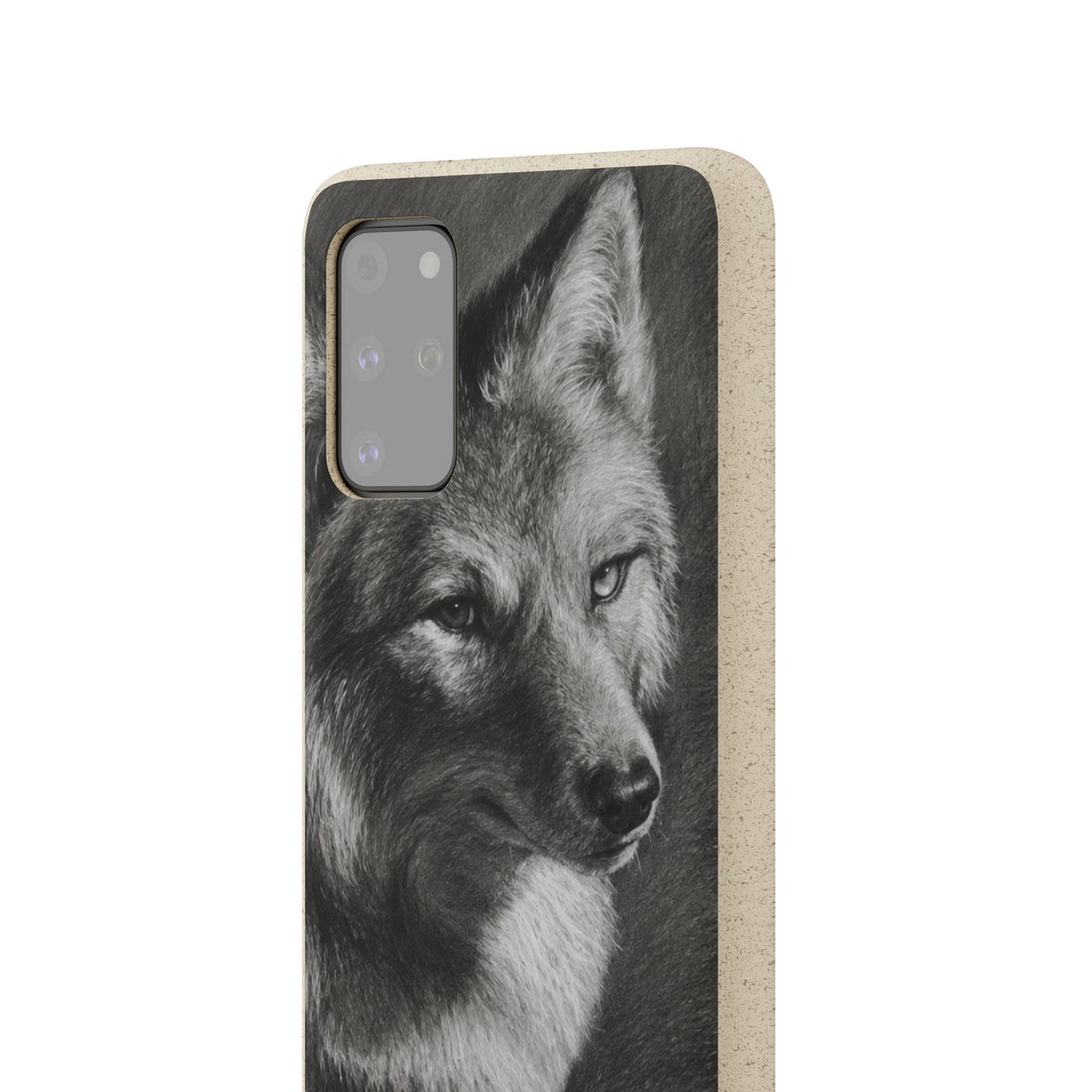 Wolf Portrait Biodegradable Phone Case — Eco-Friendly iPhone Cover