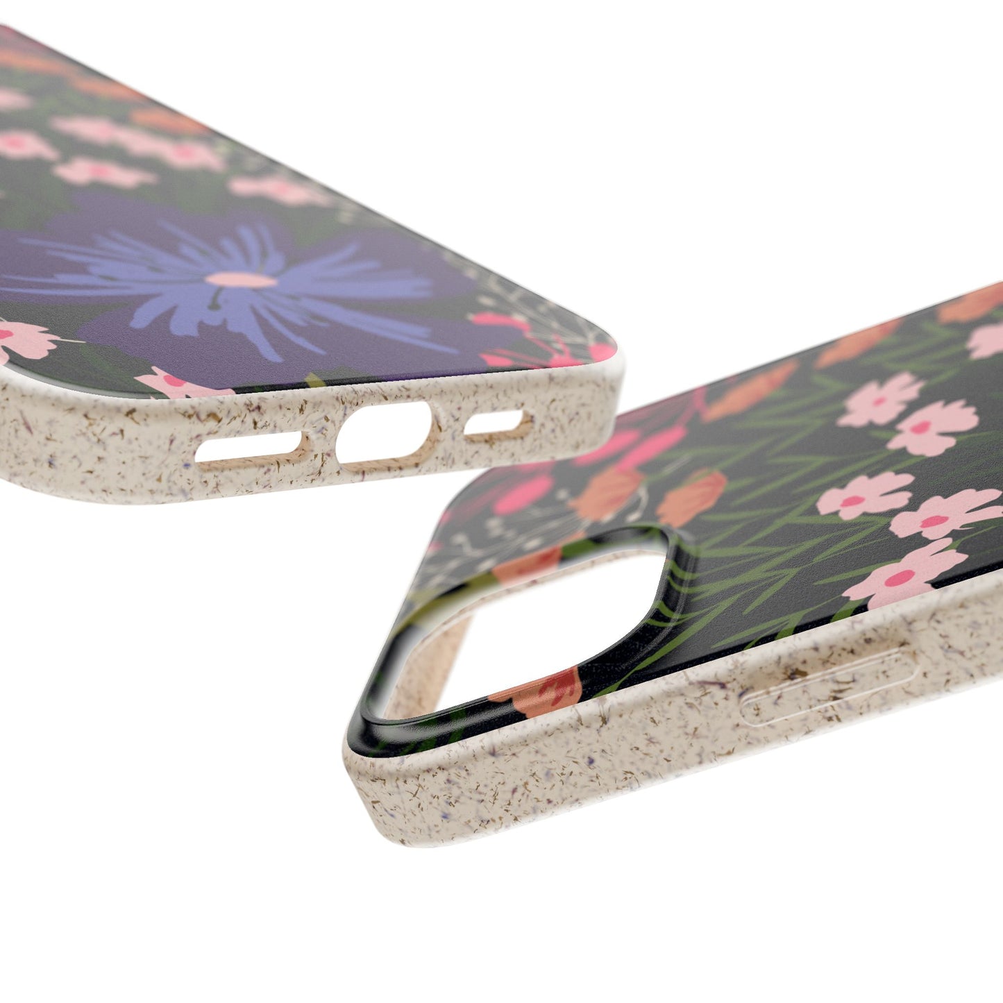 Floral Biodegradable Phone Case — Purple Wildflower Eco Phone Cover