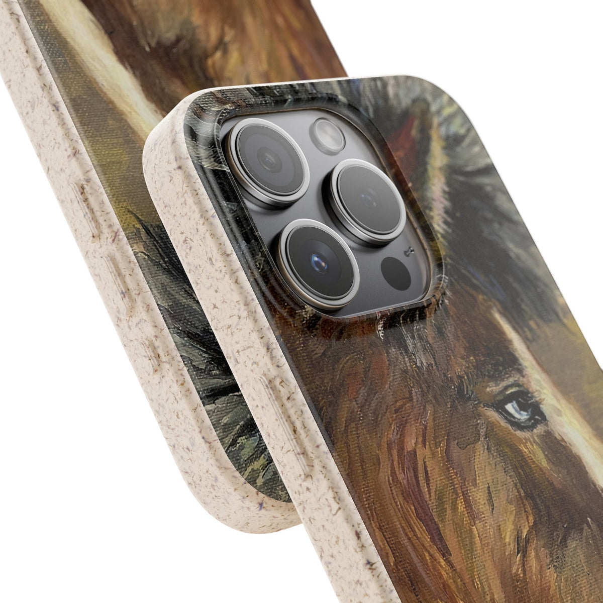 Biodegradable Phone Case — Rustic Horse Portrait by Carrie Barcomb Eco-Friendly iPhone Cover
