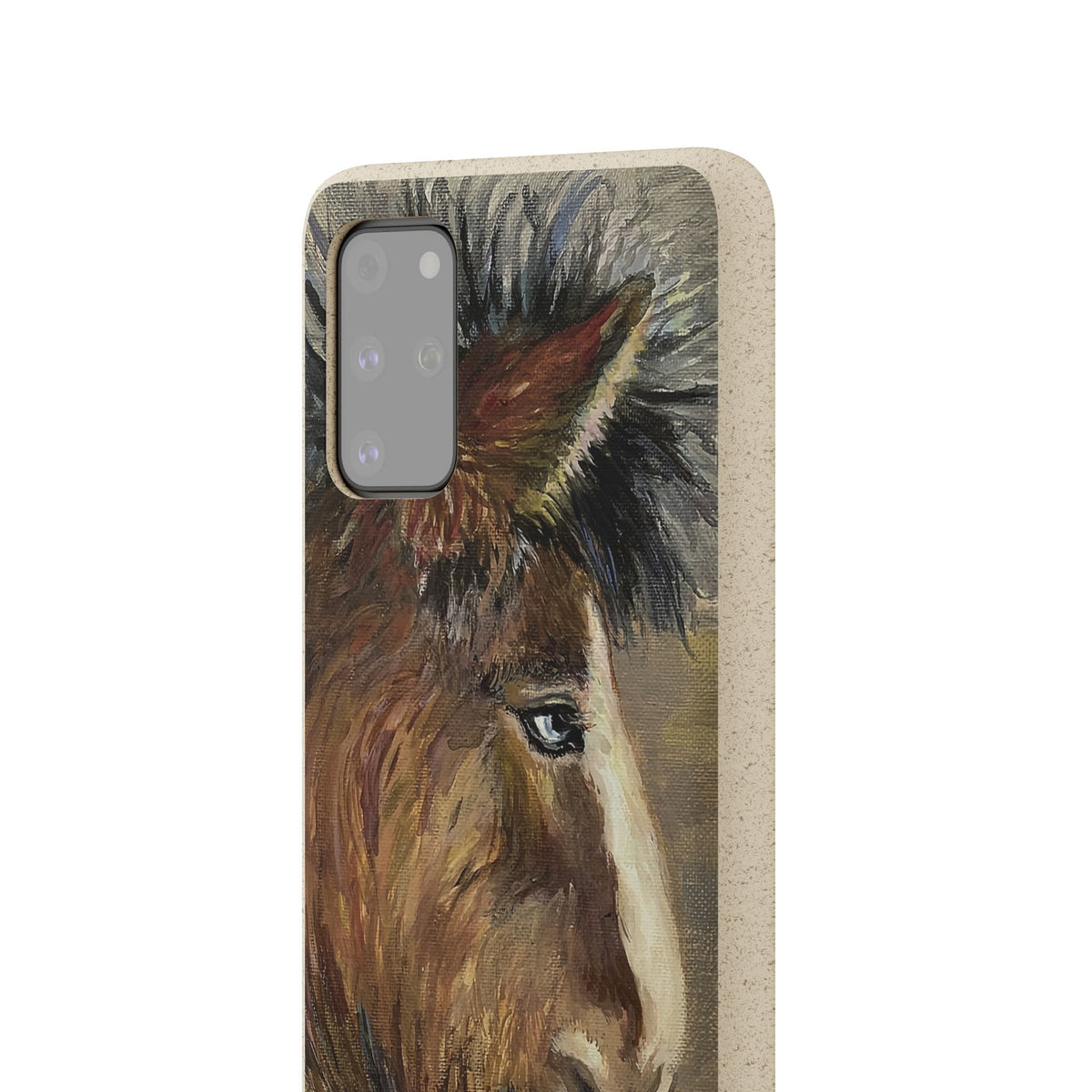 Biodegradable Phone Case — Rustic Horse Portrait by Carrie Barcomb Eco-Friendly iPhone Cover