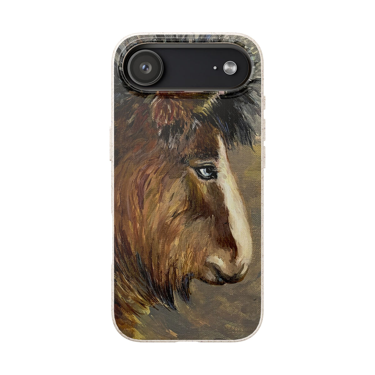 Biodegradable Phone Case — Rustic Horse Portrait by Carrie Barcomb Eco-Friendly iPhone Cover