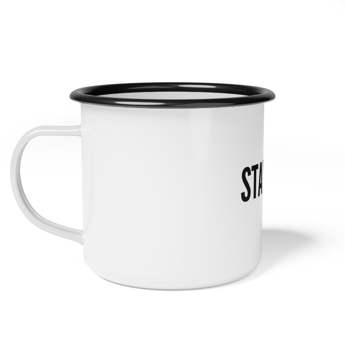 Stay Wild Enamel Camp Cup — Rustic Outdoor Coffee Mug for Camping & Adventure