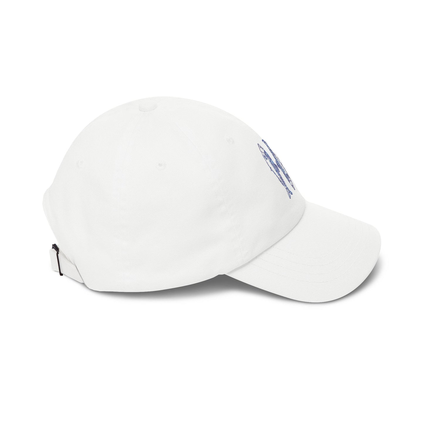 Dad Cap - Blue Fish Trio Embroidered Fishing Hat