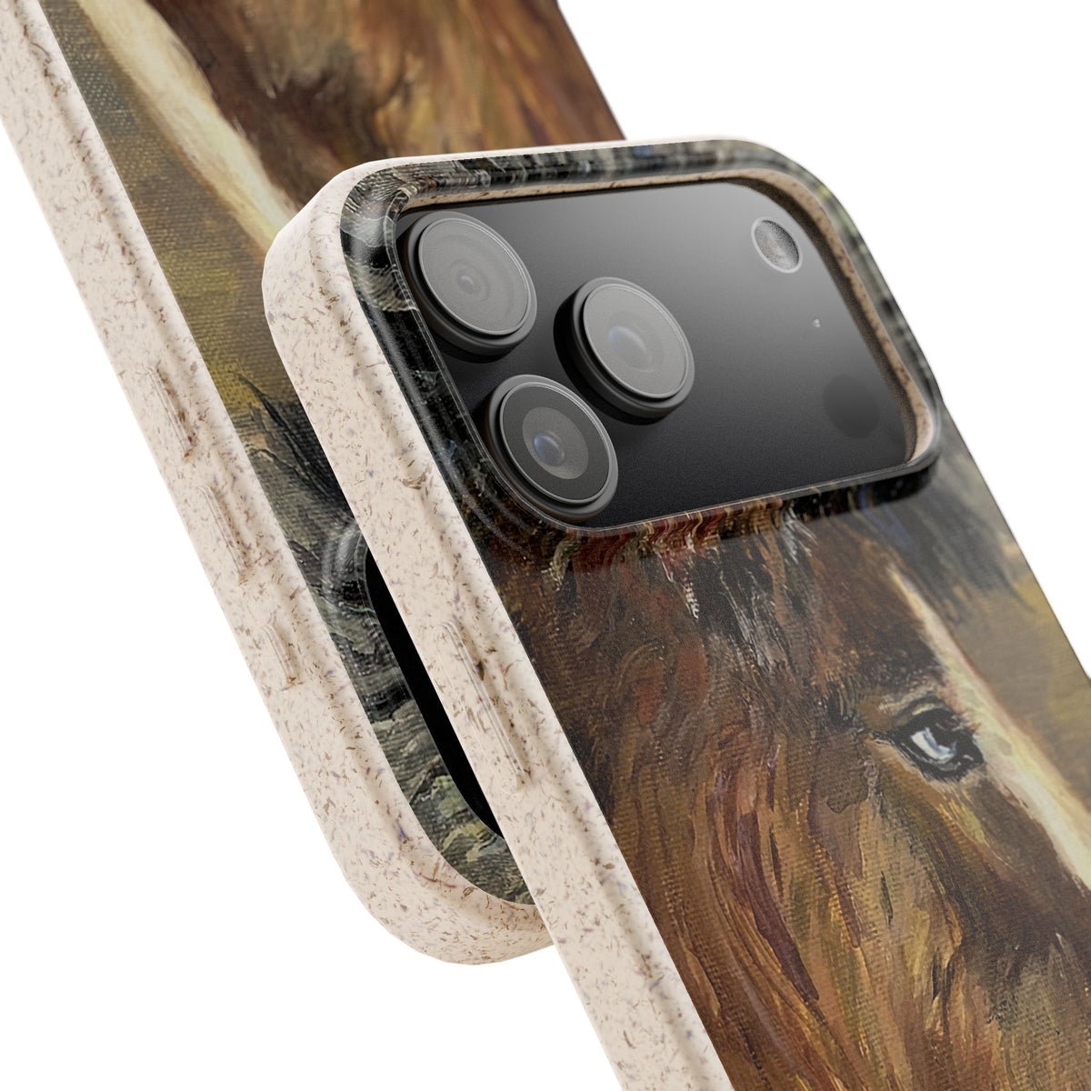 Biodegradable Phone Case — Rustic Horse Portrait by Carrie Barcomb Eco-Friendly iPhone Cover
