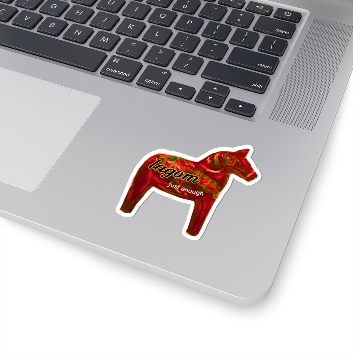 Midnight Birch Studio — "Lagom" Swedish Dala Horse Sticker