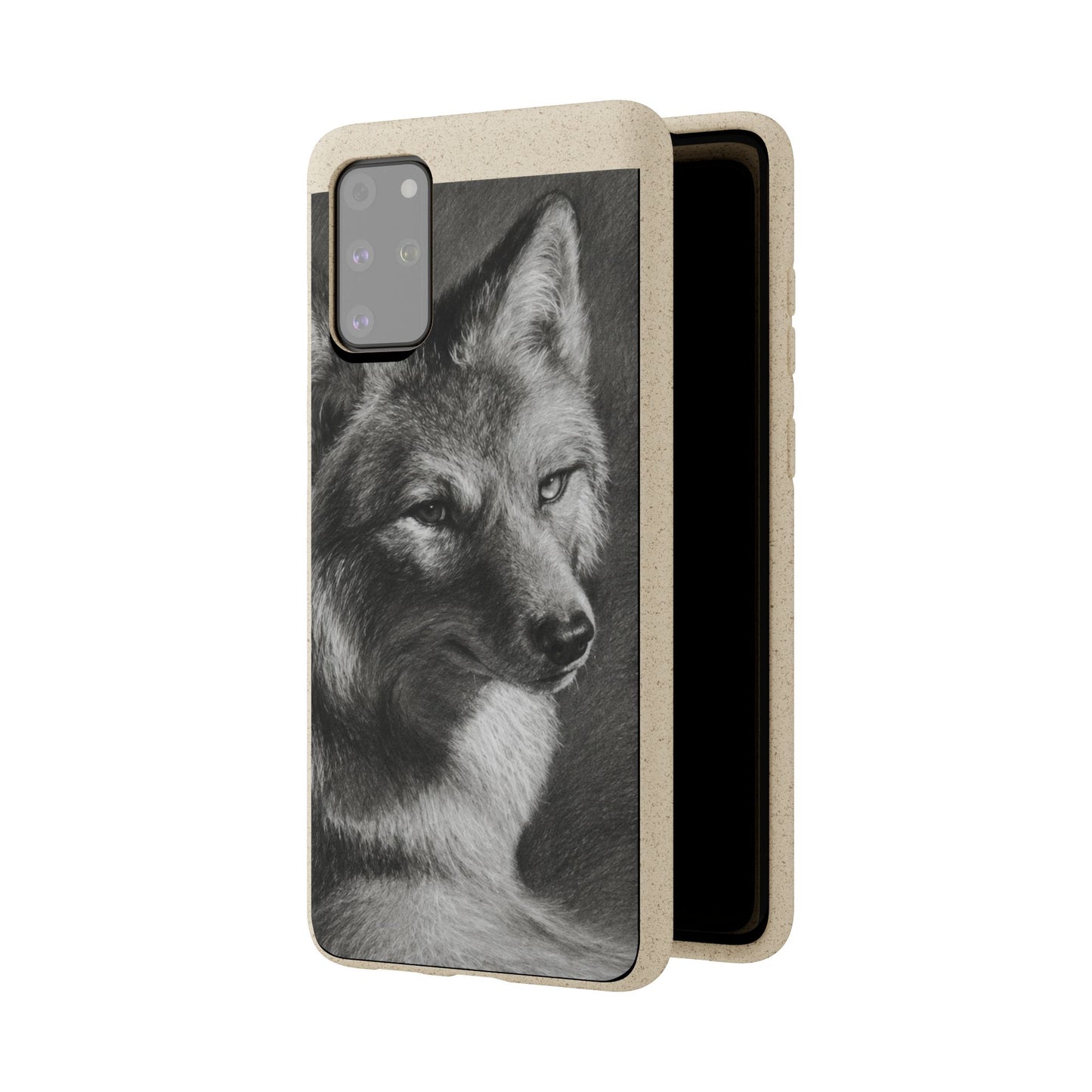 Wolf Portrait Biodegradable Phone Case — Eco-Friendly iPhone Cover
