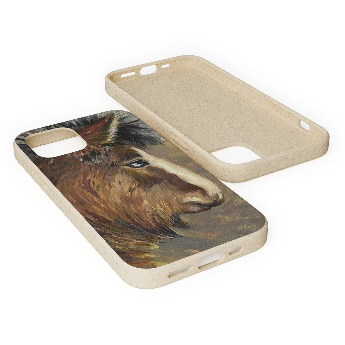 Biodegradable Phone Case — Rustic Horse Portrait by Carrie Barcomb Eco-Friendly iPhone Cover