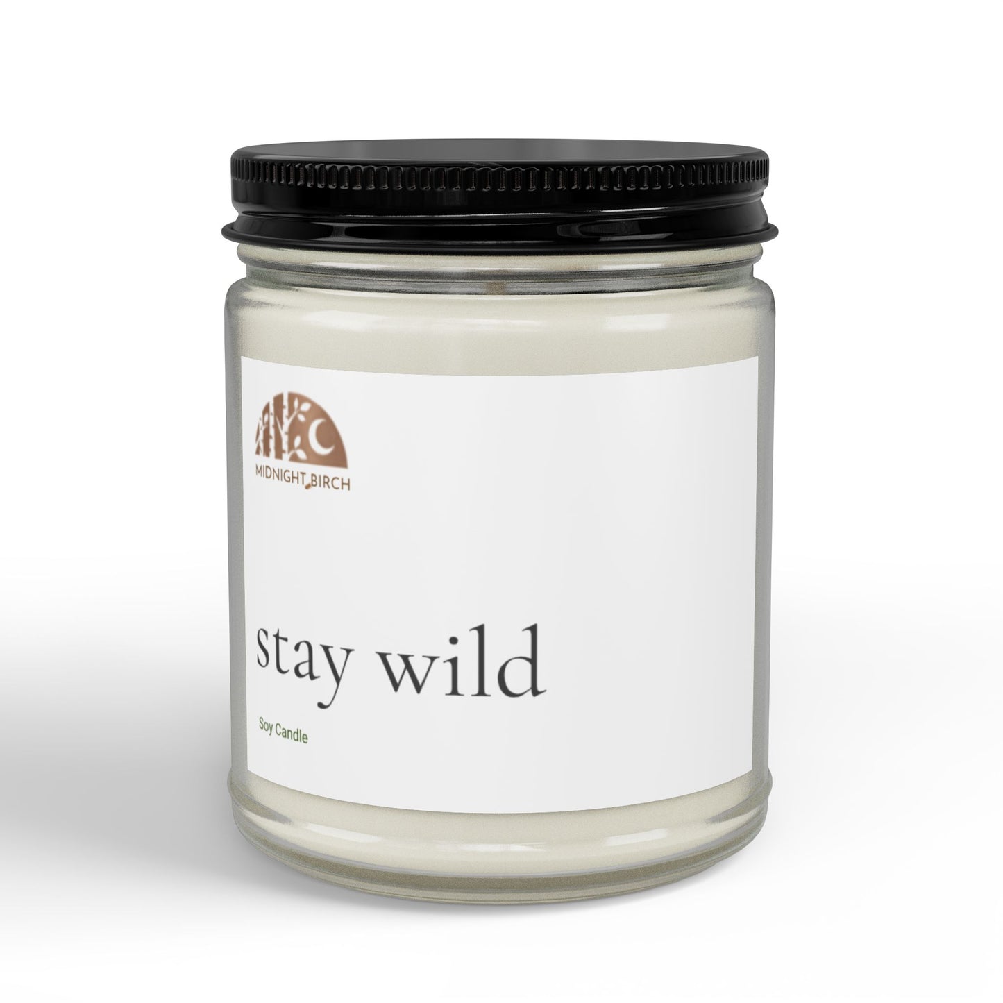 Stay Wild Soy Candle — Amber Jar Scented Candle (4oz & 9oz)