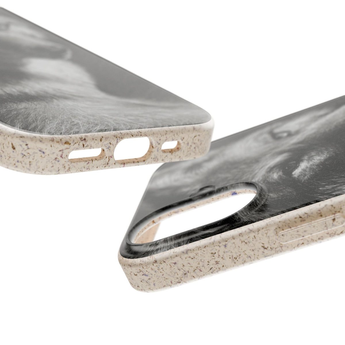 Wolf Portrait Biodegradable Phone Case — Eco-Friendly iPhone Cover