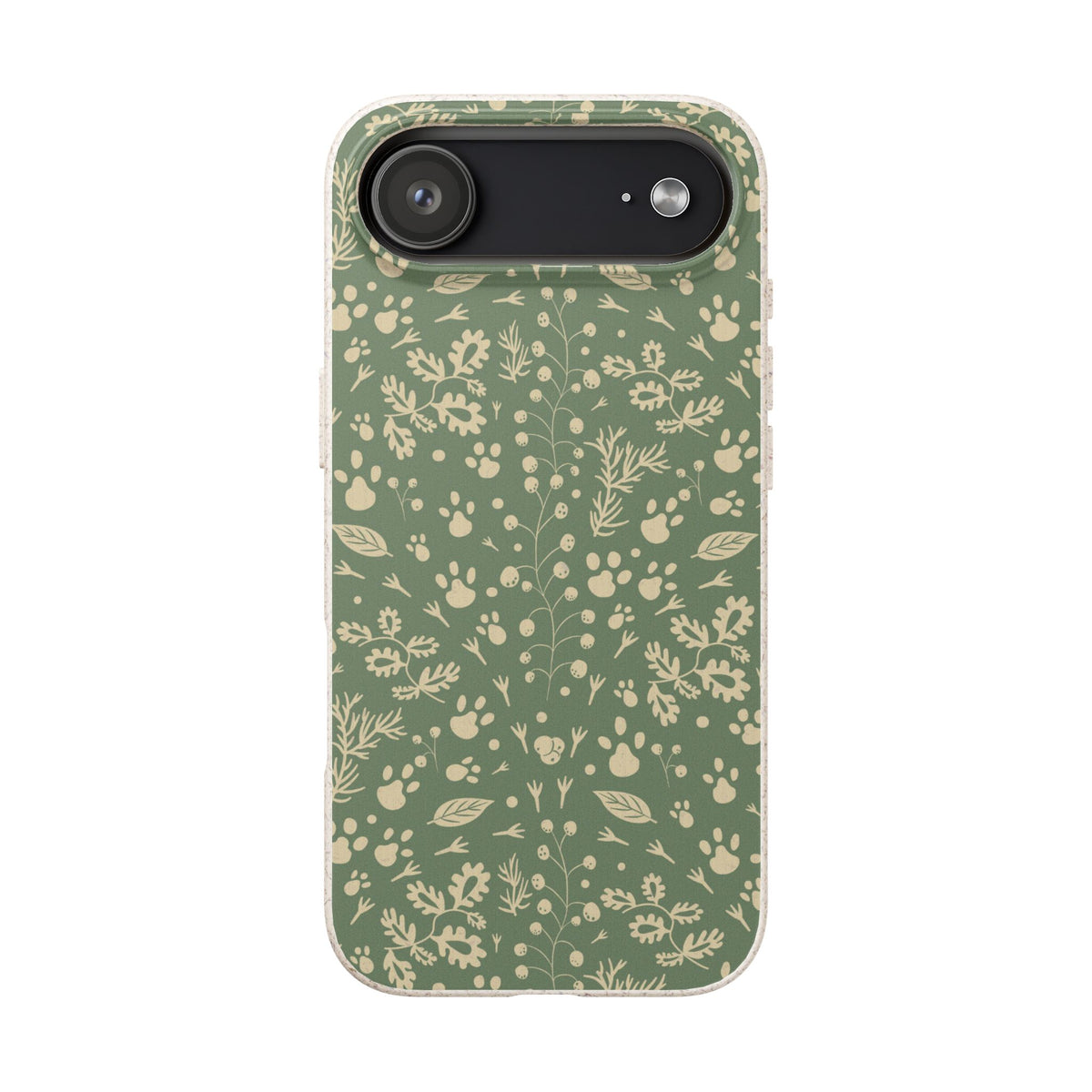 Biodegradable Floral Phone Case — Eco-Friendly Pleasant Green Wildflower Protection