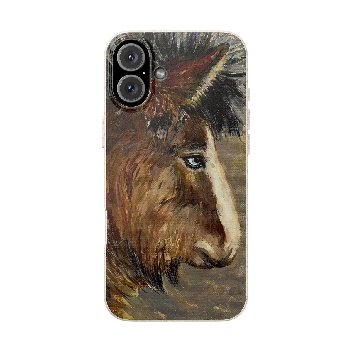 Biodegradable Phone Case — Rustic Horse Portrait by Carrie Barcomb Eco-Friendly iPhone Cover