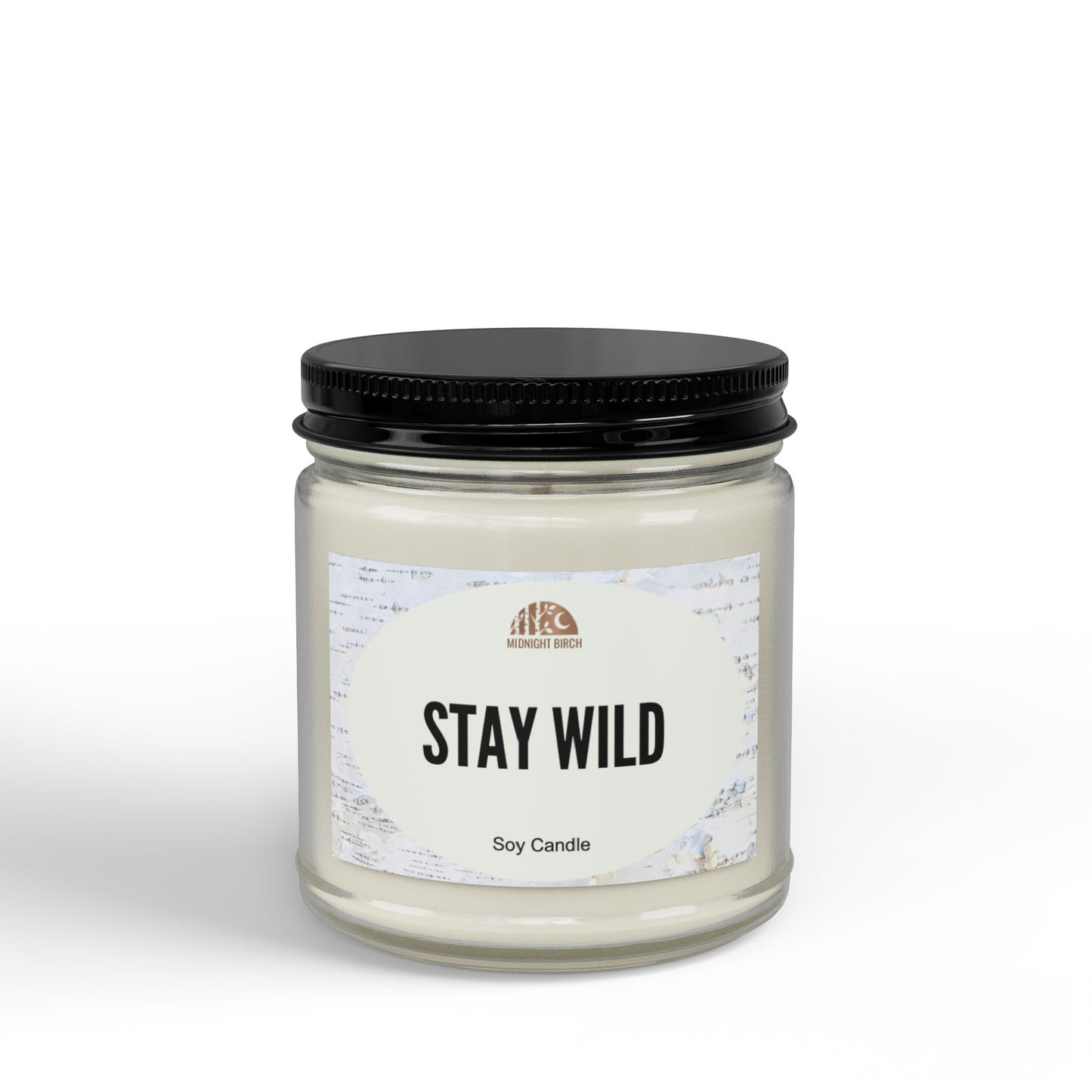 Stay Wild Soy Candle — Amber Jar Scented Candle (4oz & 9oz)