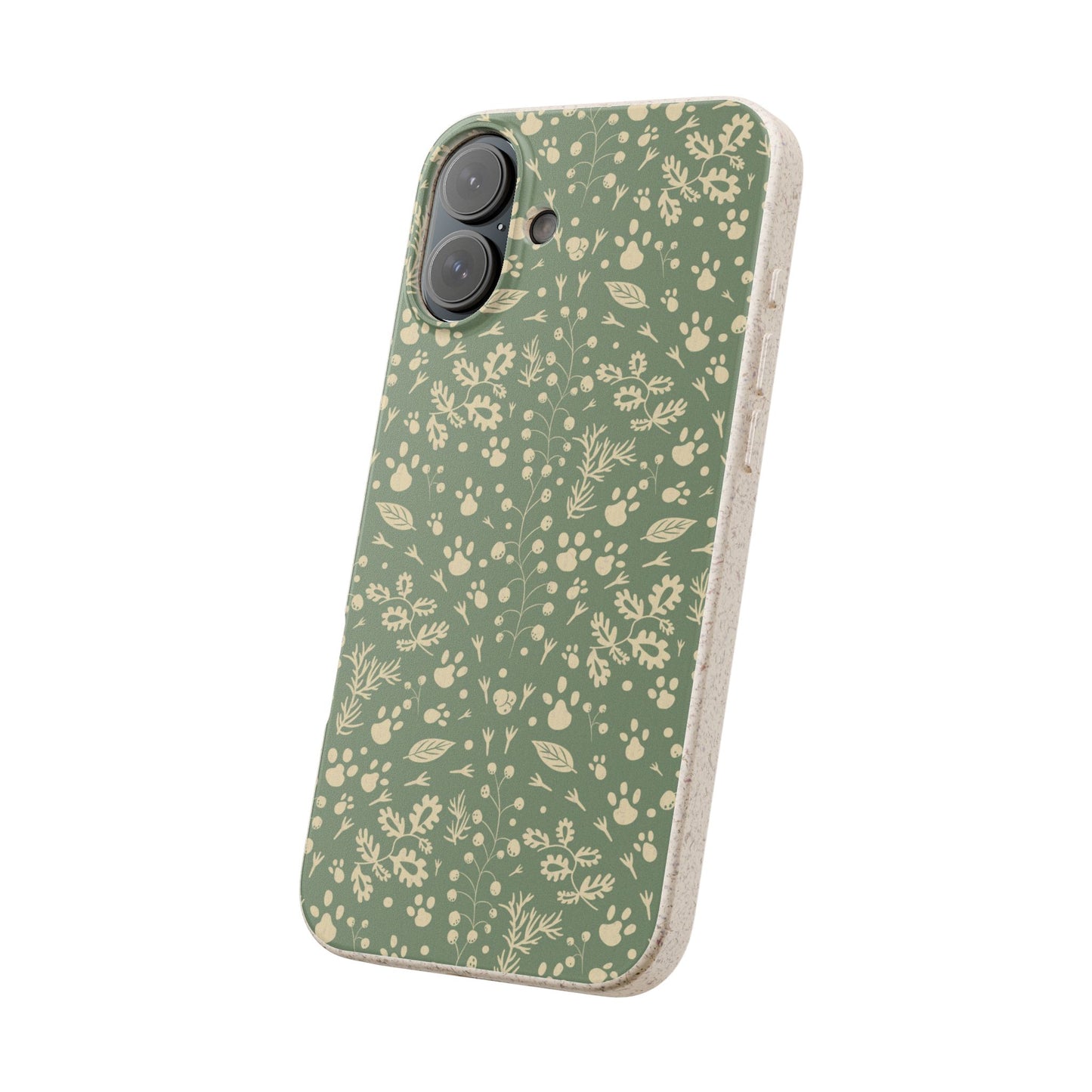 Biodegradable Floral Phone Case — Eco-Friendly Pleasant Green Wildflower Protection