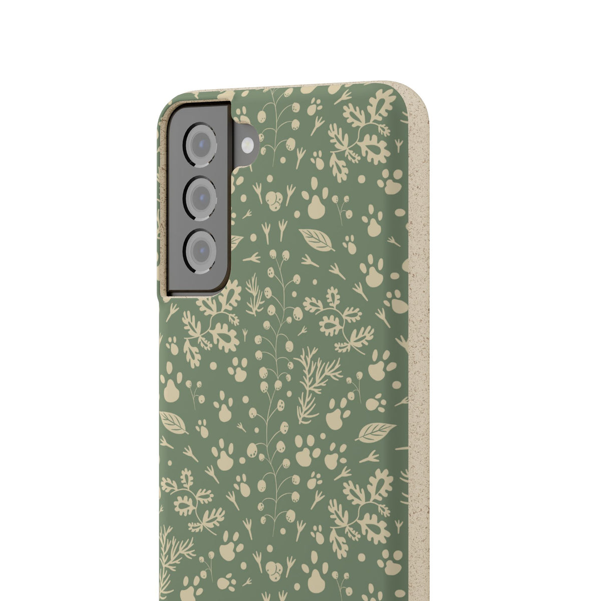 Biodegradable Floral Phone Case — Eco-Friendly Pleasant Green Wildflower Protection