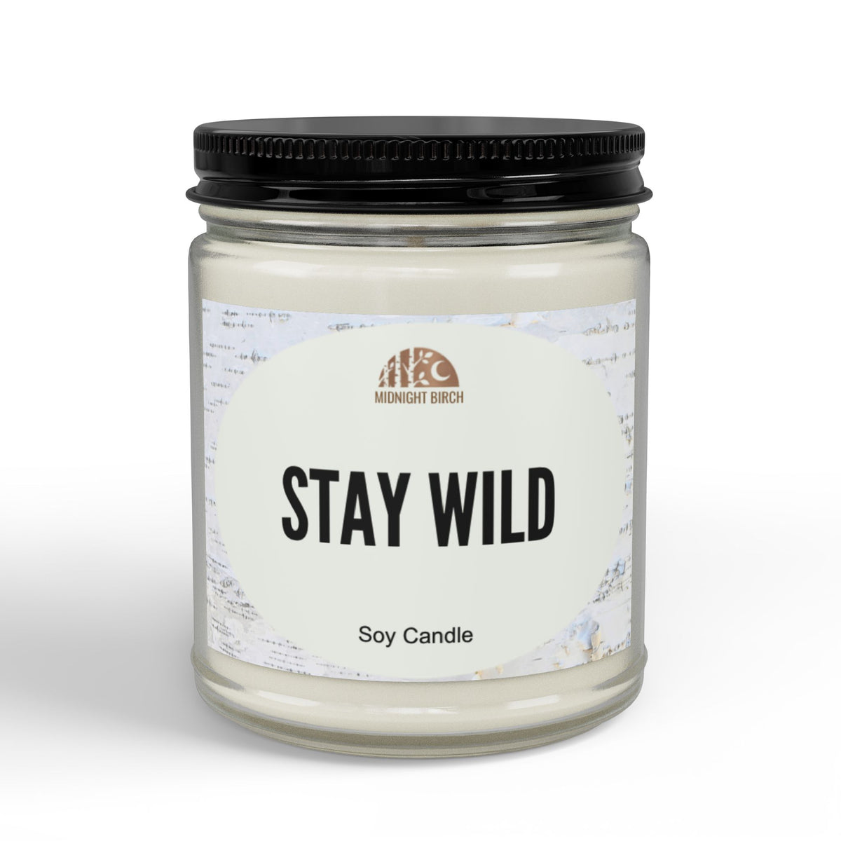 Stay Wild Soy Candle — Amber Jar Scented Candle (4oz & 9oz)