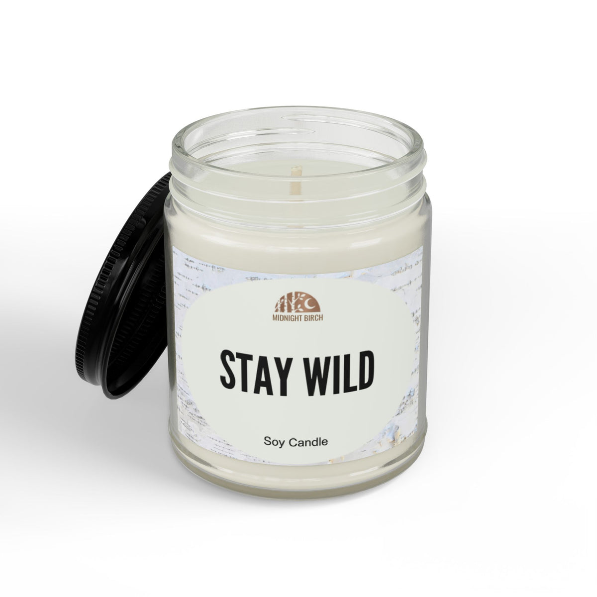 Stay Wild Soy Candle — Amber Jar Scented Candle (4oz & 9oz)