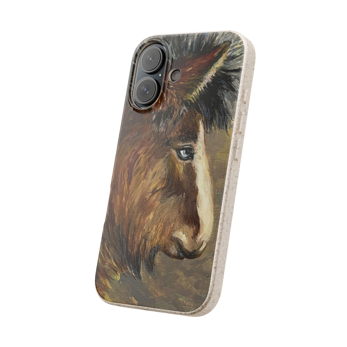 Biodegradable Phone Case — Rustic Horse Portrait by Carrie Barcomb Eco-Friendly iPhone Cover