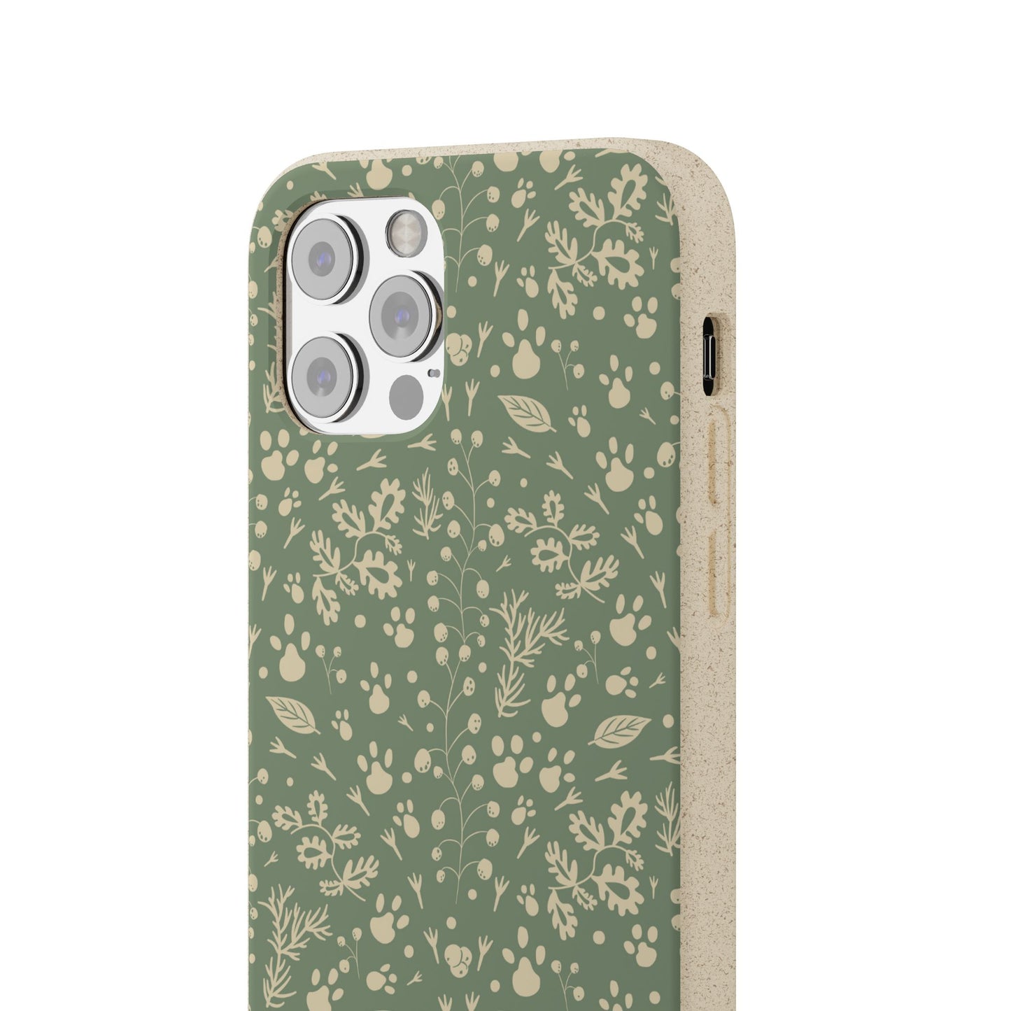 Biodegradable Floral Phone Case — Eco-Friendly Pleasant Green Wildflower Protection