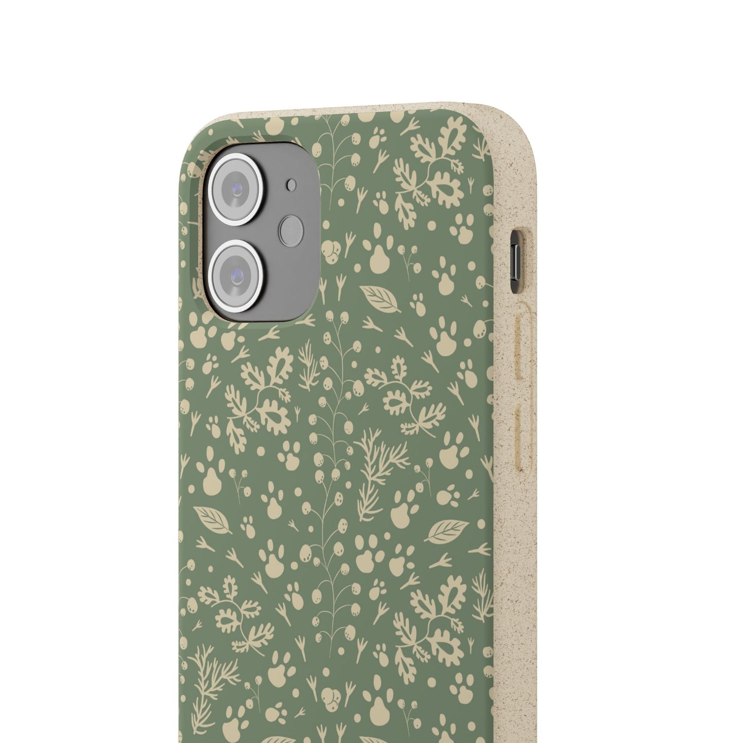 Biodegradable Floral Phone Case — Eco-Friendly Pleasant Green Wildflower Protection