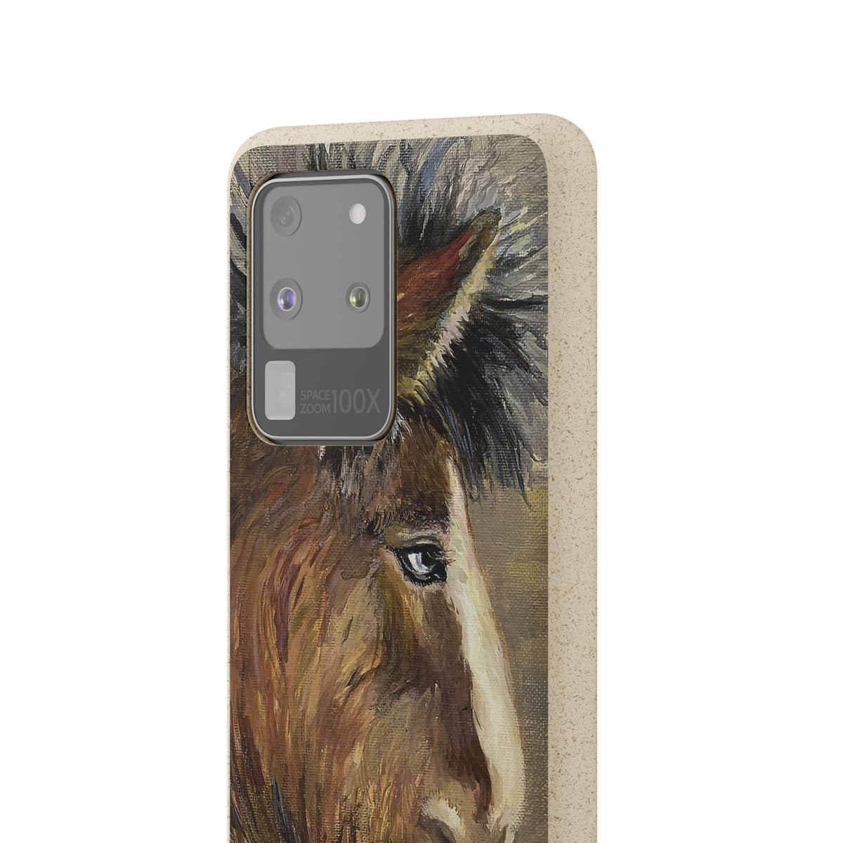 Biodegradable Phone Case — Rustic Horse Portrait by Carrie Barcomb Eco-Friendly iPhone Cover