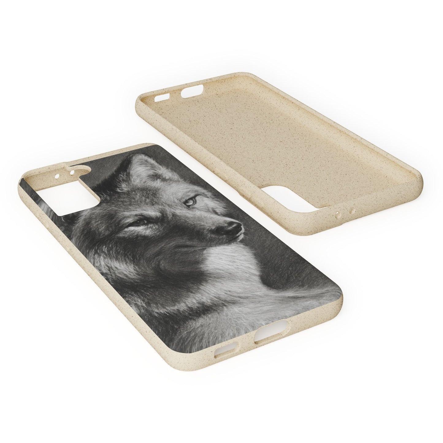 Wolf Portrait Biodegradable Phone Case — Eco-Friendly iPhone Cover