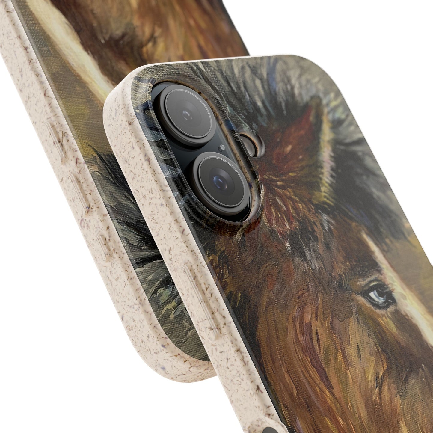 Biodegradable Phone Case — Rustic Horse Portrait by Carrie Barcomb Eco-Friendly iPhone Cover