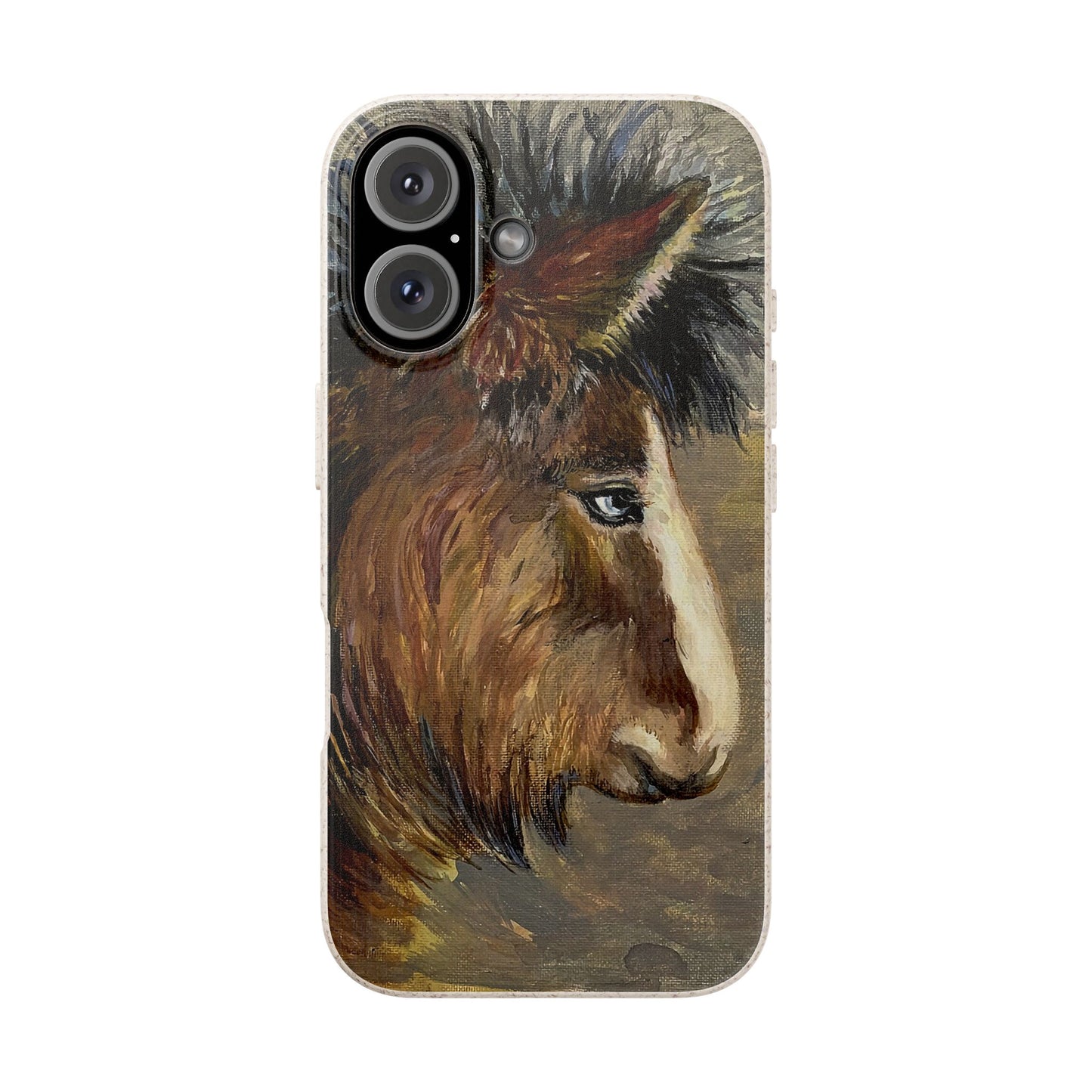 Biodegradable Phone Case — Rustic Horse Portrait by Carrie Barcomb Eco-Friendly iPhone Cover