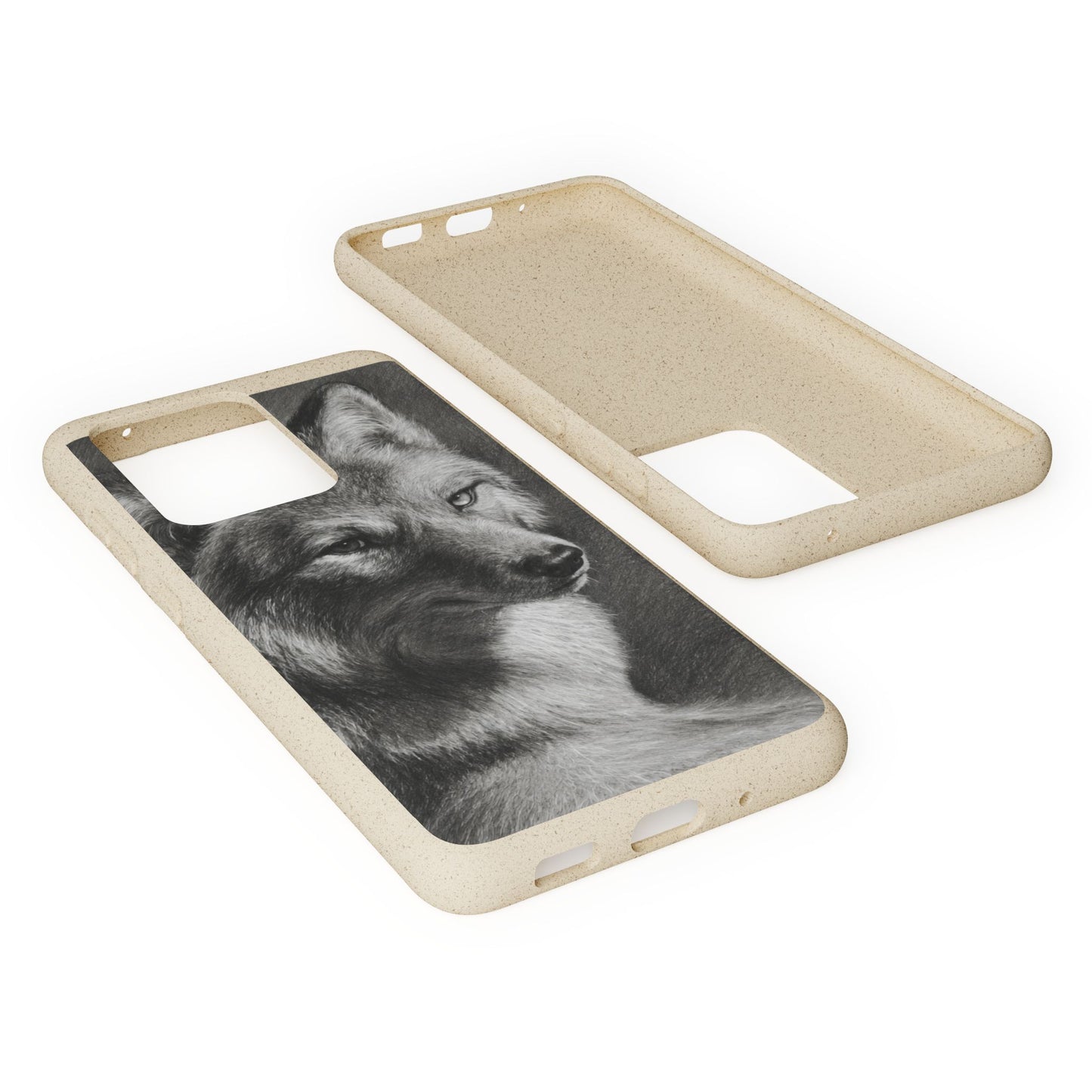 Wolf Portrait Biodegradable Phone Case — Eco-Friendly iPhone Cover